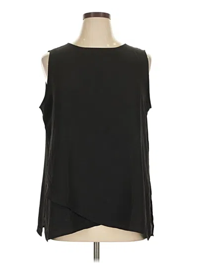 Pre-owned Chico's Sleeveless Blouse In Black