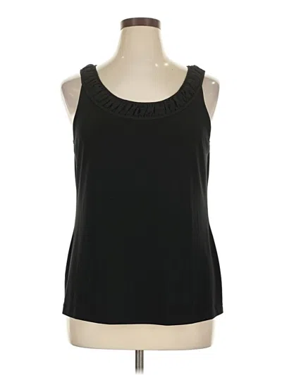 Pre-owned Chico's Sleeveless Blouse In Black