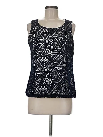 Pre-owned Chico's Sleeveless Blouse In Black