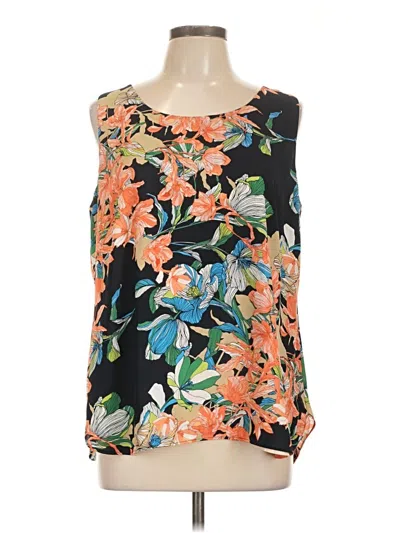 Pre-owned Chico's Sleeveless Blouse In Black