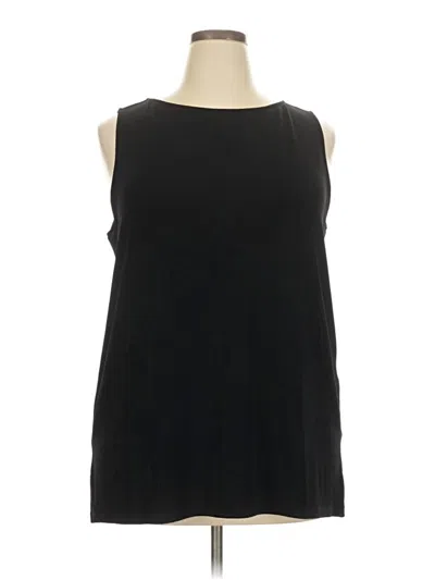 Pre-owned Chico's Sleeveless Blouse In Black