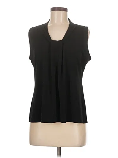 Pre-owned Chico's Sleeveless Blouse In Black