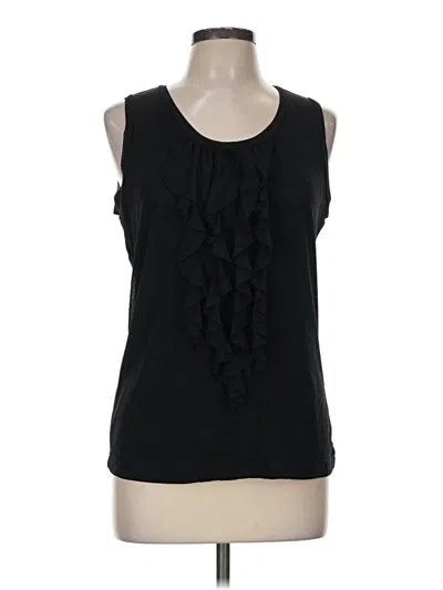 Pre-owned Chico's Sleeveless Blouse In Black