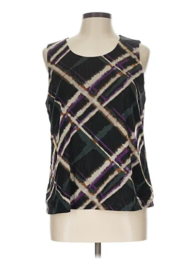Pre-owned Chico's Sleeveless Blouse In Black