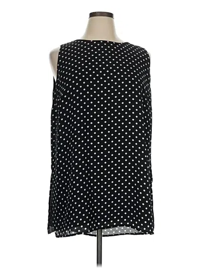 Pre-owned Chico's Sleeveless Blouse In Black