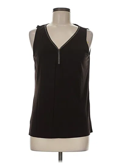 Pre-owned Chico's Sleeveless Blouse In Black