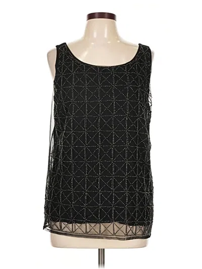 Pre-owned Chico's Sleeveless Blouse In Black