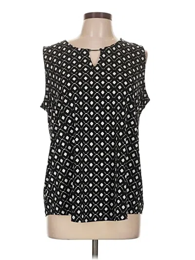 Pre-owned Chico's Sleeveless Blouse In Black