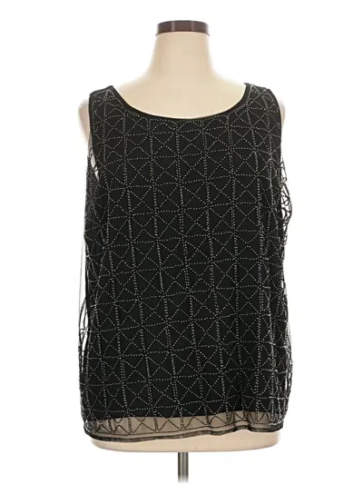 Pre-owned Chico's Sleeveless Blouse In Black