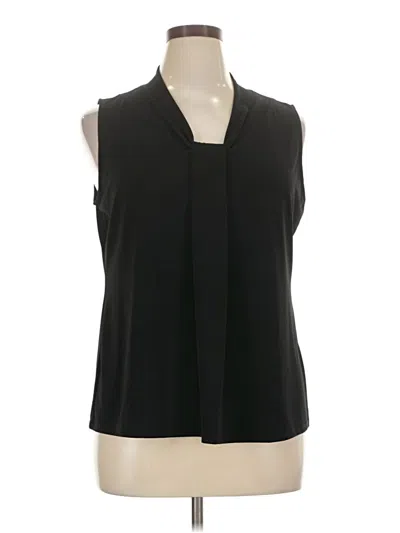 Pre-owned Chico's Sleeveless Blouse In Black