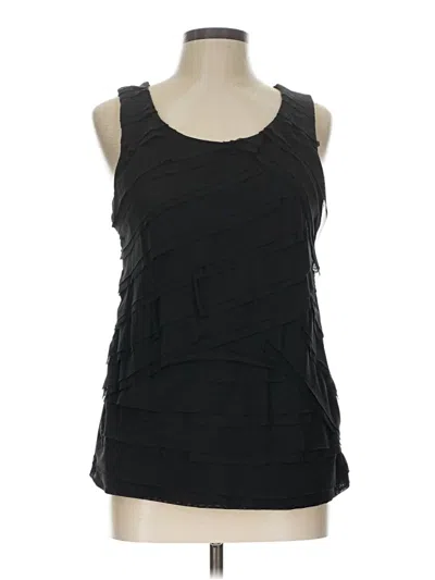 Pre-owned Chico's Sleeveless Blouse In Black