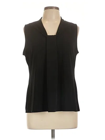 Pre-owned Chico's Sleeveless Blouse In Black