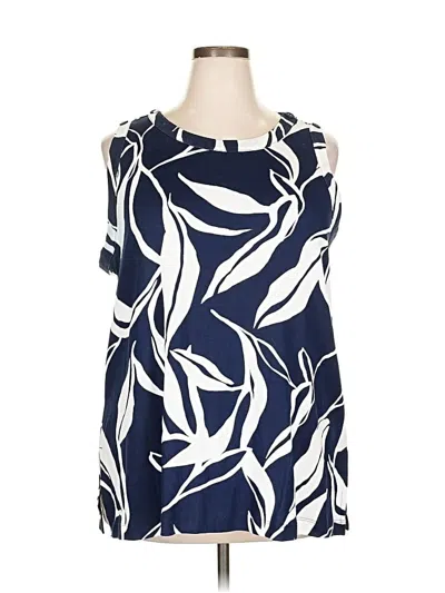 Pre-owned Chico's Sleeveless Blouse In Blue