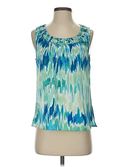 Pre-owned Chico's Sleeveless Blouse In Blue