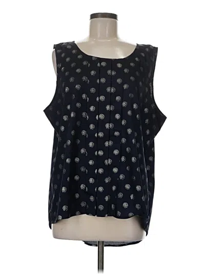 Pre-owned Chico's Sleeveless Blouse In Blue