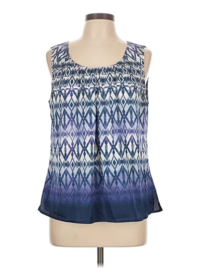 Pre-owned Chico's Sleeveless Blouse In Blue