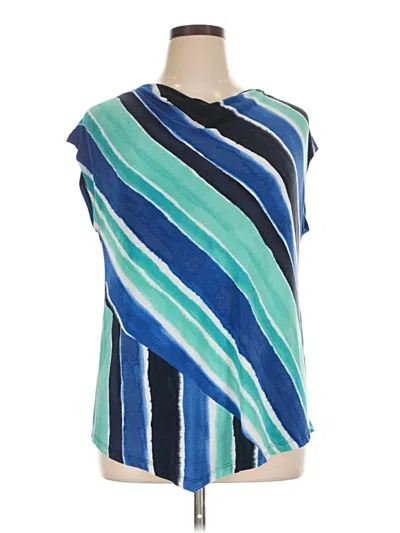 Pre-owned Chico's Sleeveless Blouse In Blue