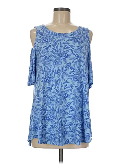 Pre-owned Chico's Sleeveless Blouse In Blue