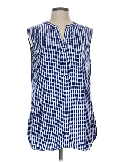Pre-owned Chico's Sleeveless Blouse In Blue