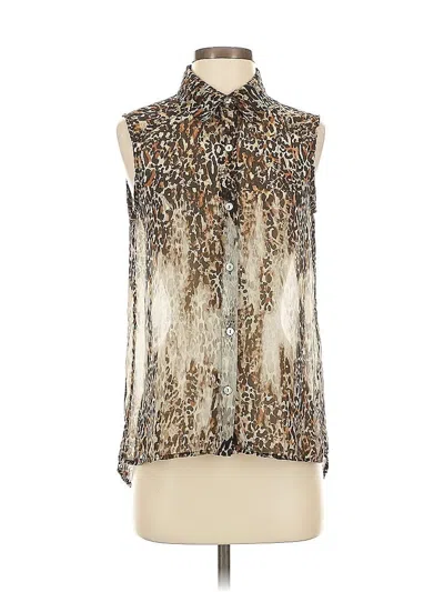 Pre-owned Chico's Sleeveless Blouse In Brown