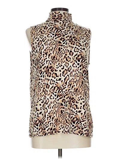 Pre-owned Chico's Sleeveless Blouse In Brown