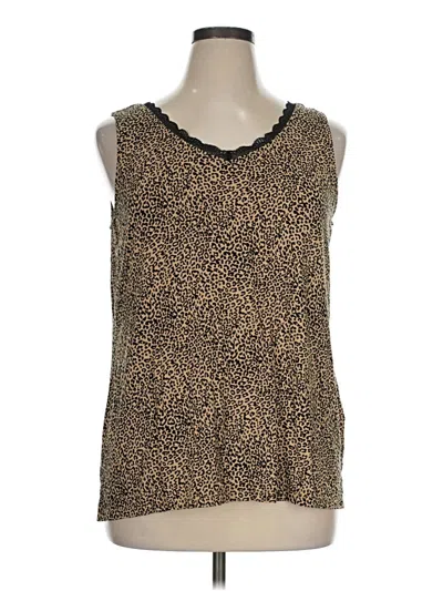 Pre-owned Chico's Sleeveless Blouse In Brown