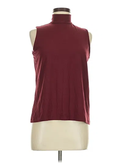 Pre-owned Chico's Sleeveless Blouse In Burgundy