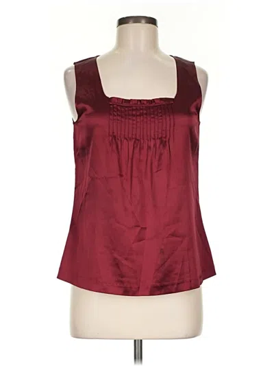 Pre-owned Chico's Sleeveless Blouse In Burgundy