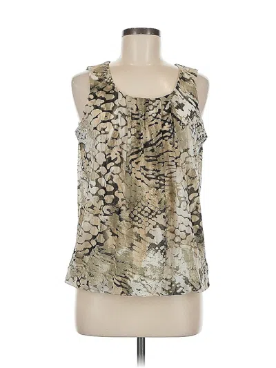 Pre-owned Chico's Sleeveless Blouse In Gold