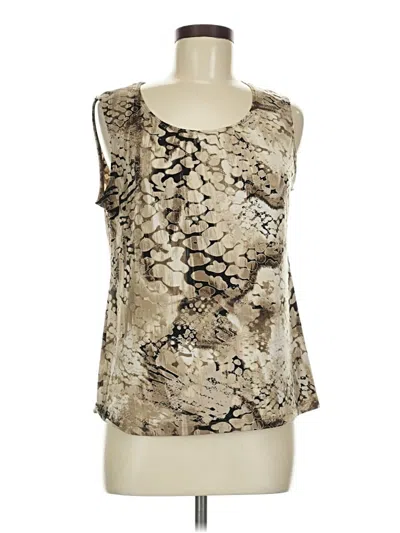Pre-owned Chico's Sleeveless Blouse In Gold
