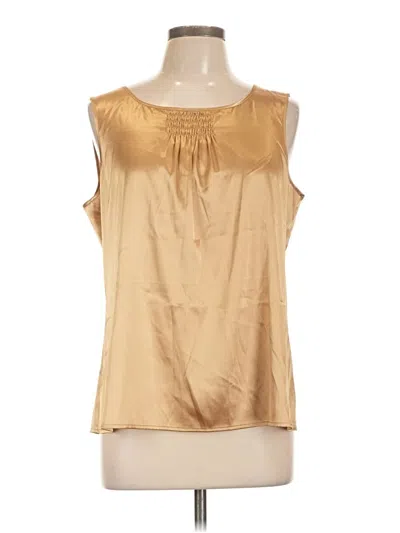Pre-owned Chico's Sleeveless Blouse In Gold