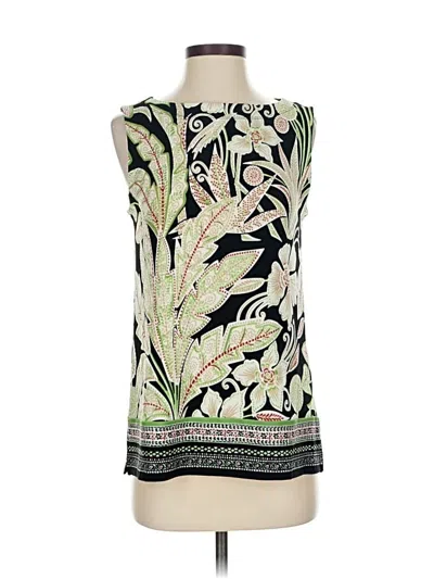Pre-owned Chico's Sleeveless Blouse In Green