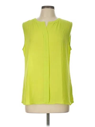 Pre-owned Chico's Sleeveless Blouse In Green