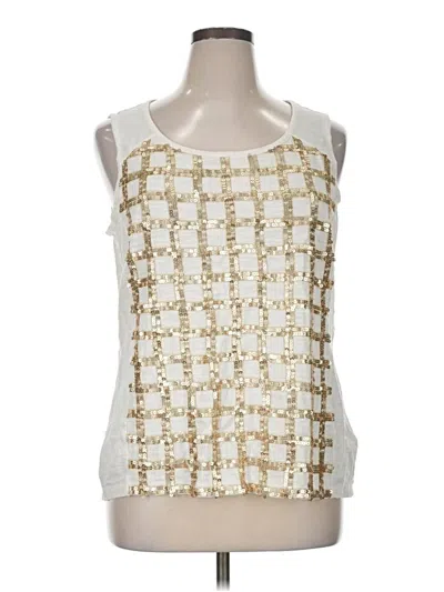 Pre-owned Chico's Sleeveless Blouse In Ivory