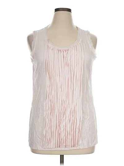 Pre-owned Chico's Sleeveless Blouse In Ivory