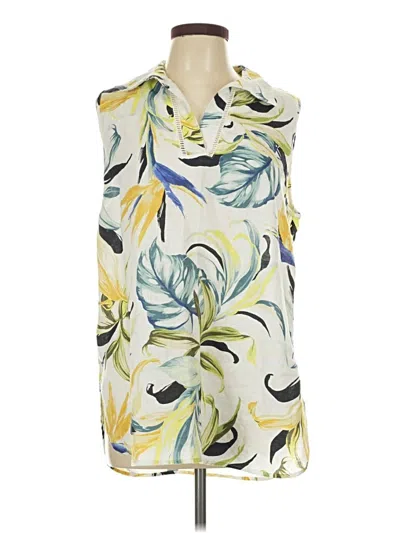 Pre-owned Chico's Sleeveless Blouse In Ivory