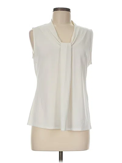 Pre-owned Chico's Sleeveless Blouse In Ivory