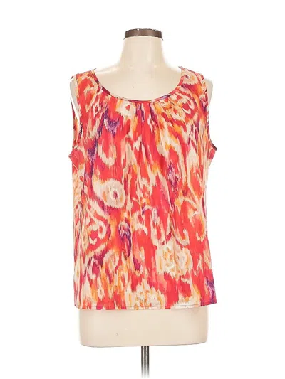 Pre-owned Chico's Sleeveless Blouse In Orange