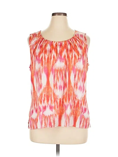 Pre-owned Chico's Sleeveless Blouse In Orange