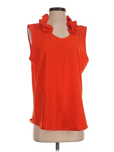 Pre-owned Chico's Sleeveless Blouse In Orange