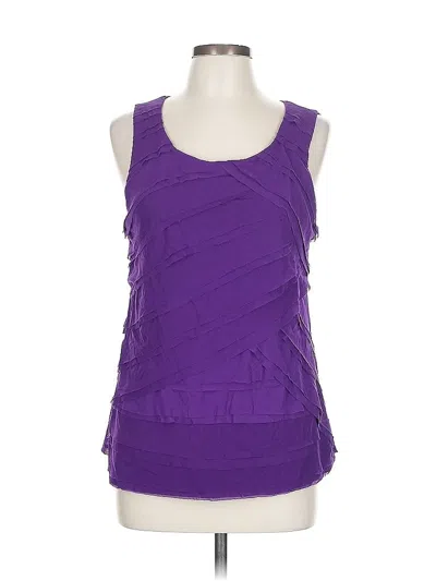 Pre-owned Chico's Sleeveless Blouse In Purple