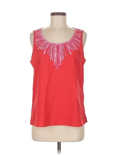 Pre-owned Chico's Sleeveless Blouse In Red