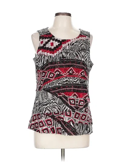 Pre-owned Chico's Sleeveless Blouse In Red