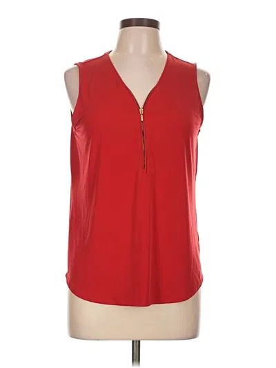 Pre-owned Chico's Sleeveless Blouse In Red