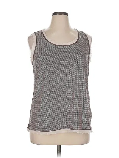 Pre-owned Chico's Sleeveless Blouse In Silver