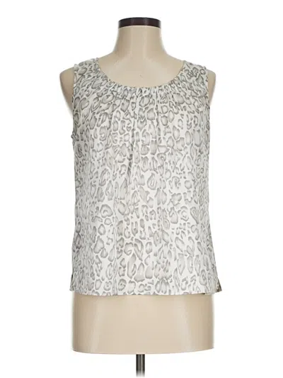 Pre-owned Chico's Sleeveless Blouse In Silver