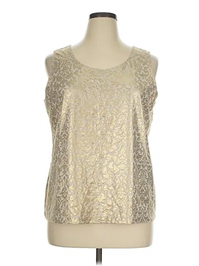 Pre-owned Chico's Sleeveless Blouse In Silver