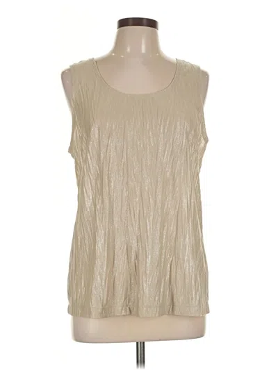 Pre-owned Chico's Sleeveless Blouse In Tan
