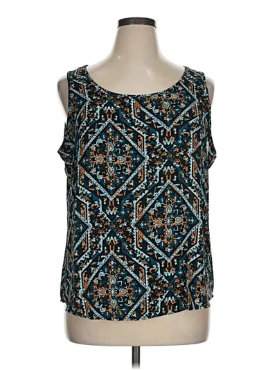Pre-owned Chico's Sleeveless Blouse In Teal