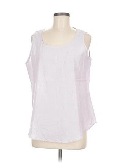 Pre-owned Chico's Sleeveless Blouse In White